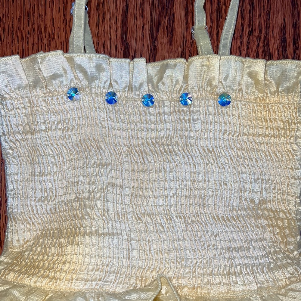 Beautiful Ooh! La, La! Couture yellow dress - size 3T - Picture 3 of 9